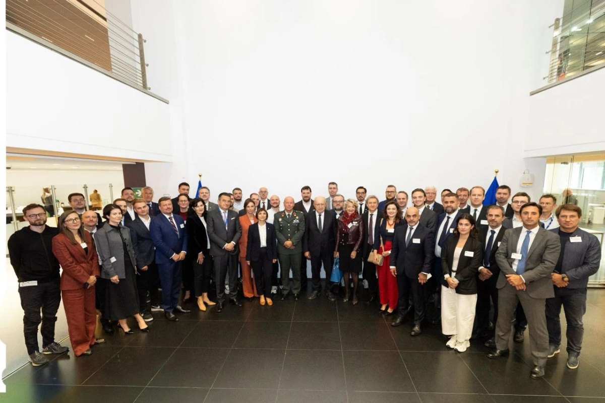 Participants of the first meeting of the co-founders of the drone alliance between Ukraine and the EU.