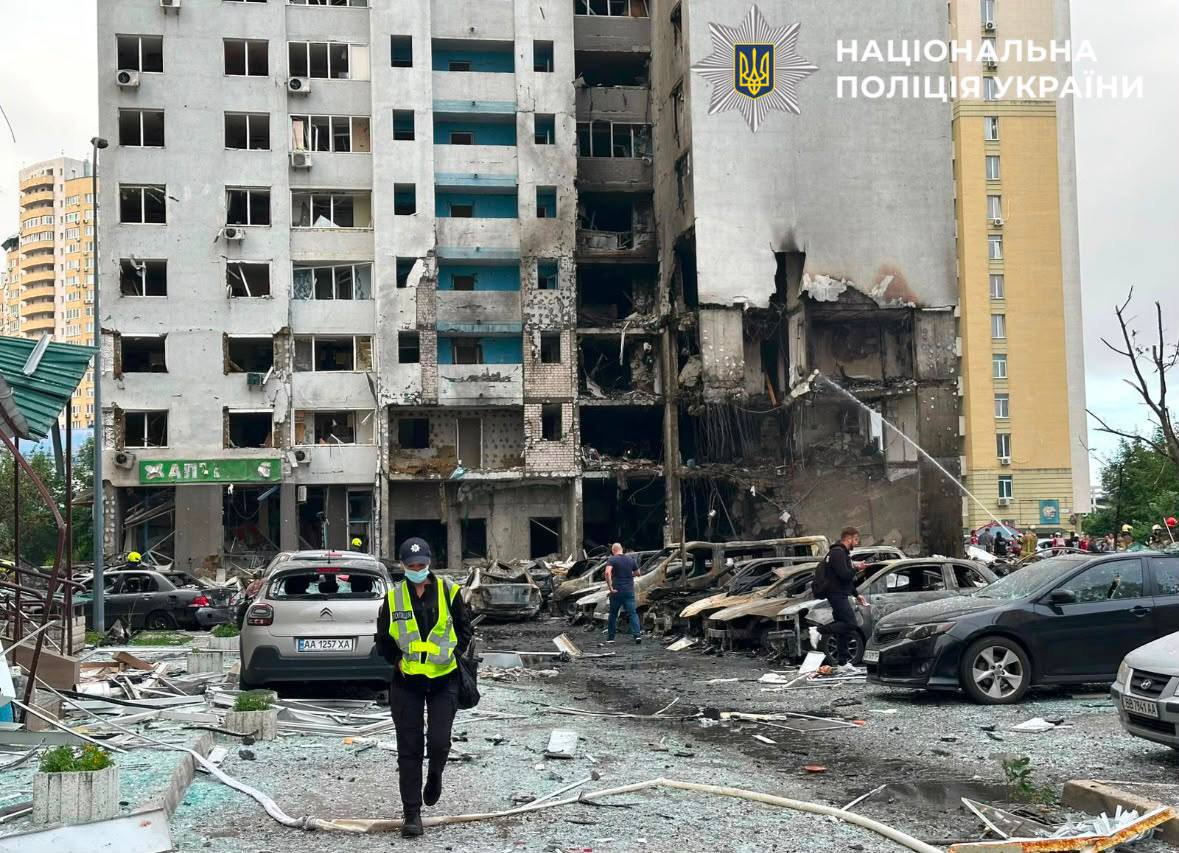  The aftermath of the shelling of Kyiv, 6 July 2026