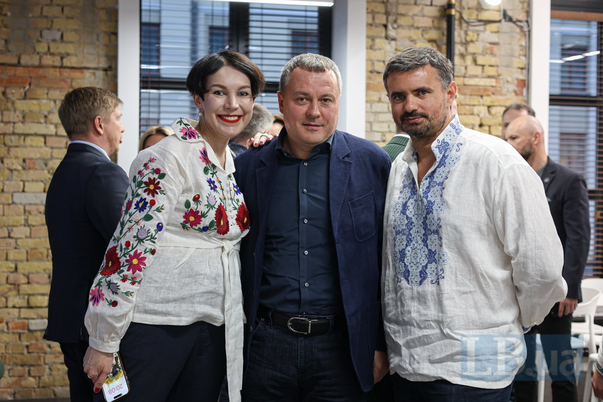 Editor-in-chief of LB.ua Sonya Koshkina, philanthropist and owner of the company First Private Brewery Andriy Matsola and Ihor Liski, EFI Group