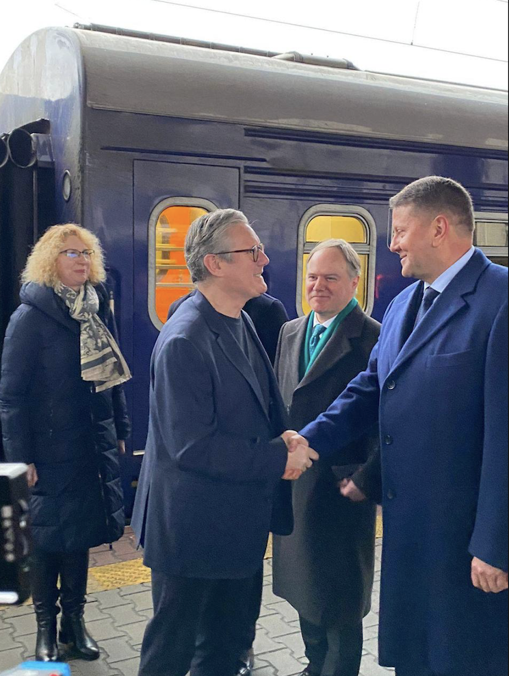 Keir Starmer and Valeriy Zaluzhnyy in Kyiv