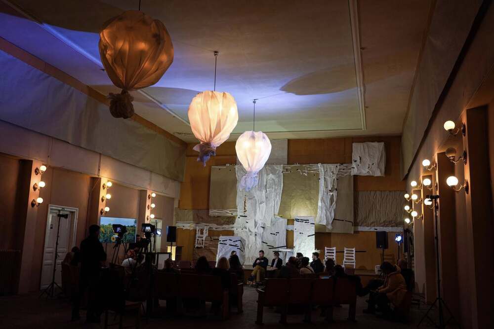 Yurko Vovkohon during the IV Congress of Culture in Lviv