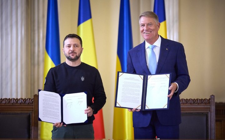 Presidents of Ukraine, Romania sign declaration on economic, security cooperation