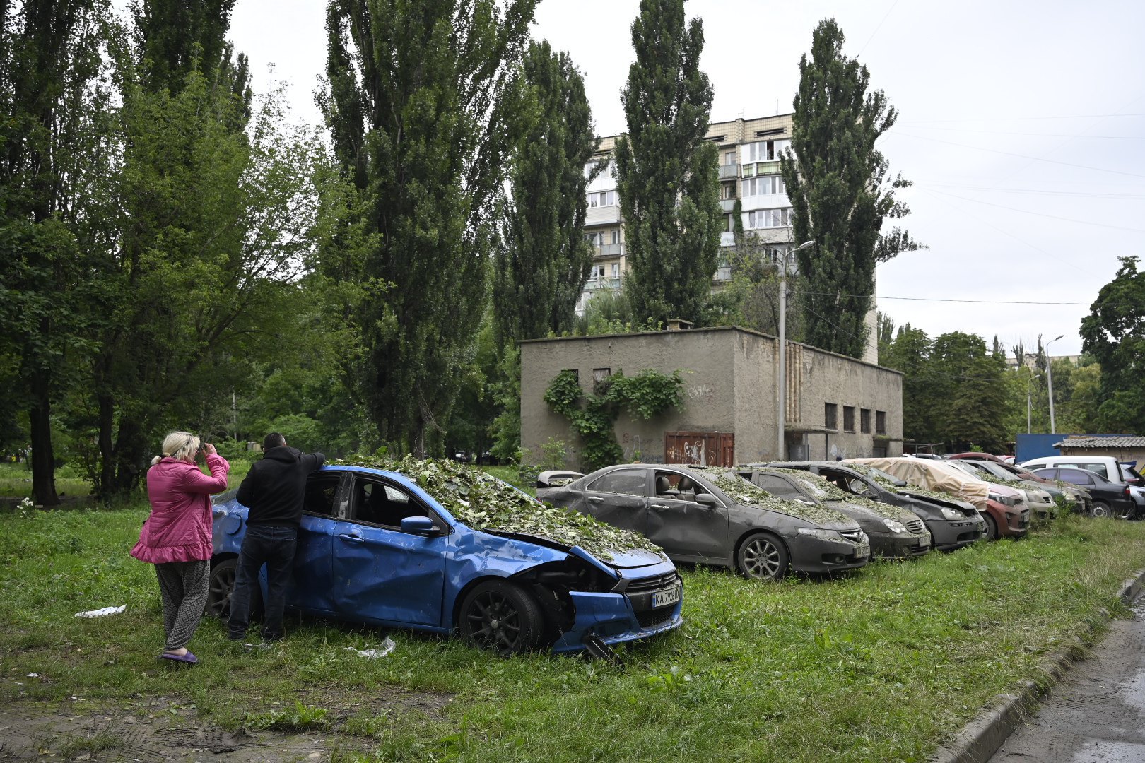 Damaged vehicles