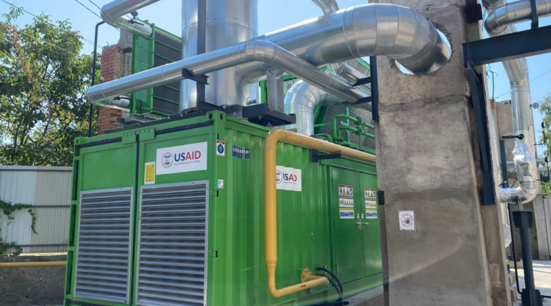 Launch of the first cogeneration unit provided by USAID in Vinnytsya, 1 August, 2024.