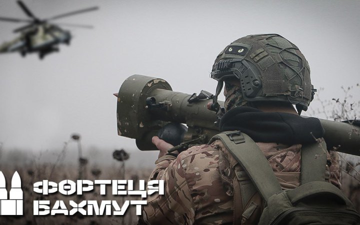 National Guardsmen down enemy Mi-24 helicopter near Bakhmut