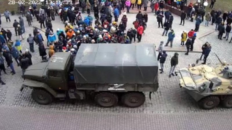 The occupiers in Berdyansk.