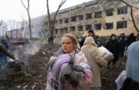 3 people, including a child, were killed in bombing of a children's hospital in Mariupol