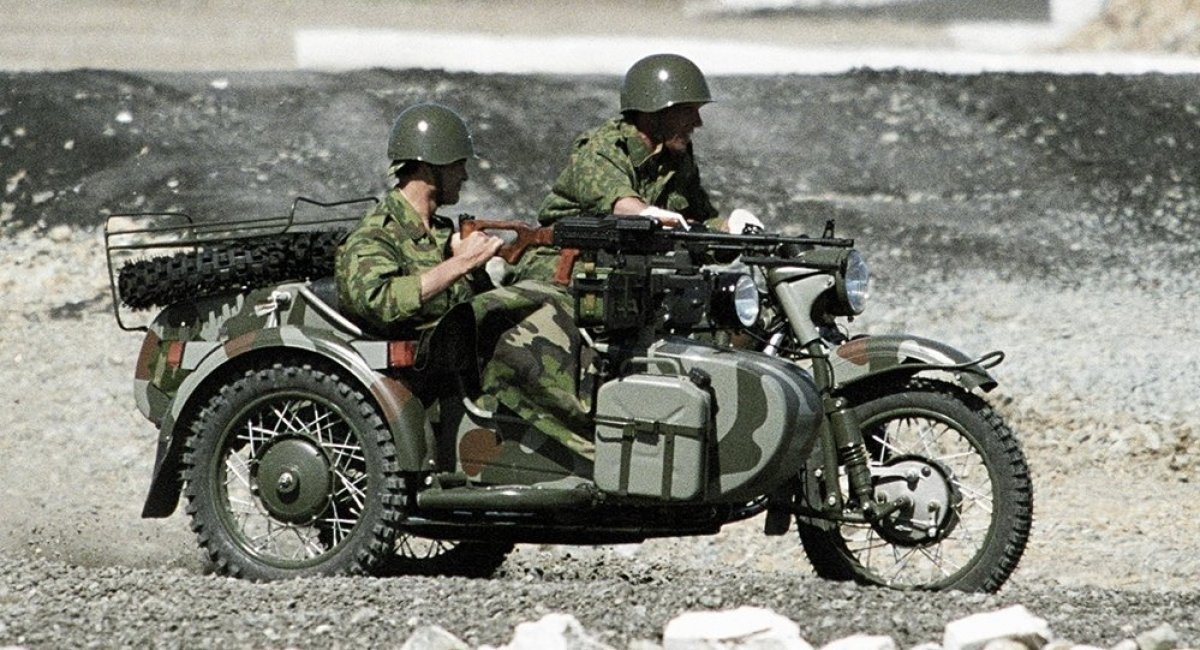 Russian military motorcycle Ural