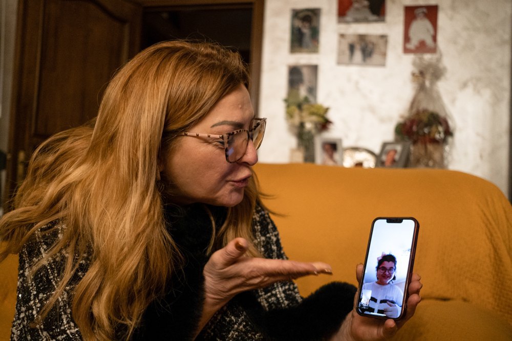Maria Cavallaro shows her foster daughter, Evelina Demeter