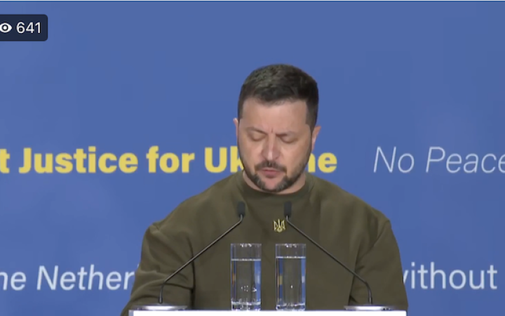 Zelenskyy in The Hague: "We need not a suspension of hostilities, but real peace"