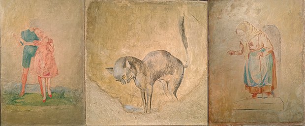 Bruno Schulz's wall paintings at Landau’s villa