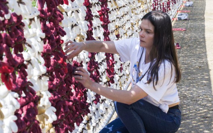 Washington installation of 20,000 teddy bears highlights plight of abducted Ukrainian children