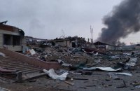 Reznikov calls for no-fly zone over Ukrainian sky after Russian rocket attack on military base at Yavoriv near Lviv, where forei