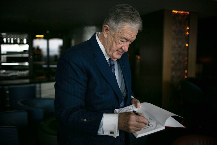 Jack Devine during the presentation of his book in Kyiv