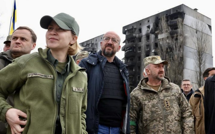 Charles Michel visits Borodyanka, says "there can be no peace without justice"