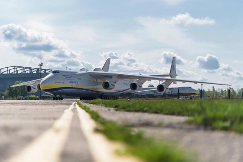 Russia destroyed the Mriya plane during the shelling of Gostomel.