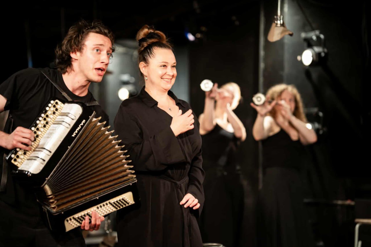 Rehearsal for the play 'Brecht. Cabaret'
