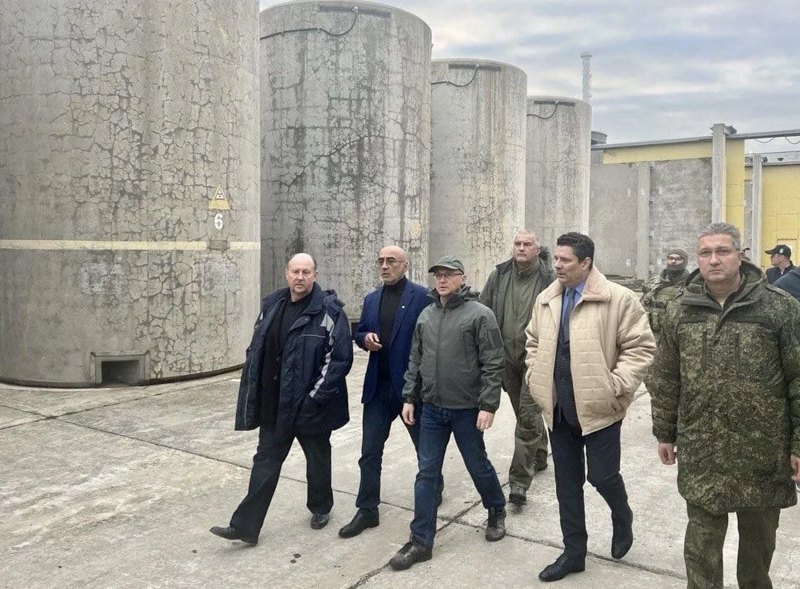 The visit of the self-proclaimed “head” of Crimea, Aksyonov, and the First Deputy Head of the Russian Presidential Administration, Sergey Kiriyenko, to the occupied Zaporizhzhya Nuclear Power Plant in 2022.