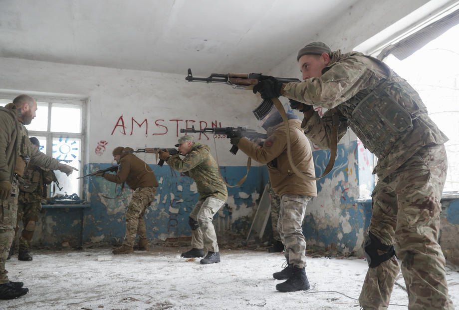 A training for civilians at Kyiv's ATEK