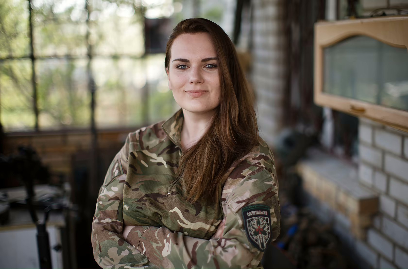 Iryna Tsybukh in Kramatorsk in the Donetsk Region in April 2024.
