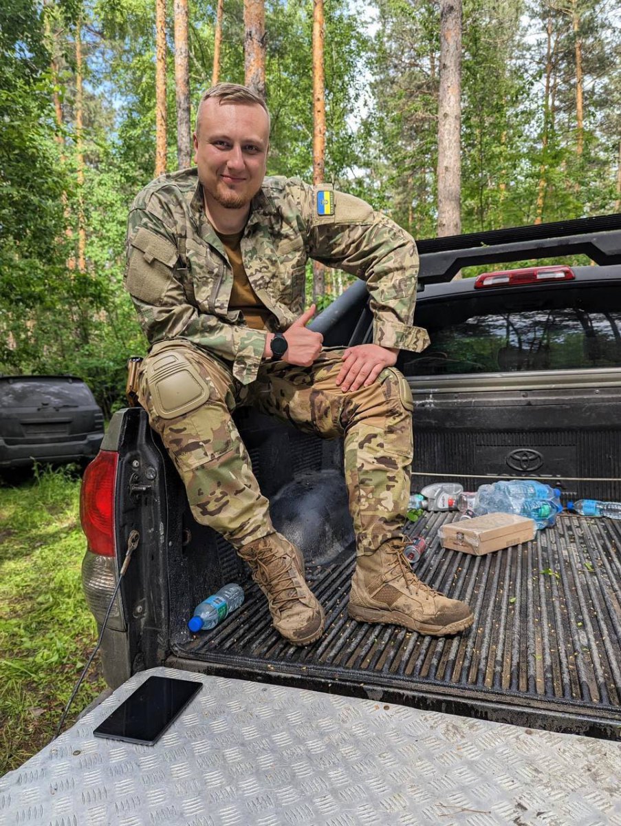  Kostyantyn Nemichev during the liberation of Kharkiv Region