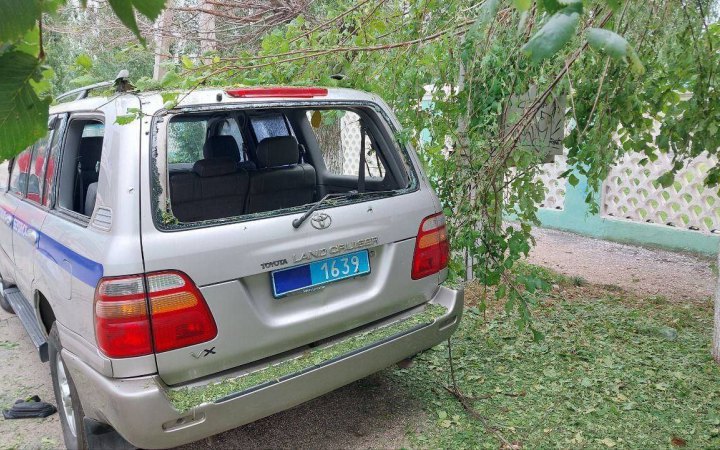 Collaborator's car blown up in Berdyansk