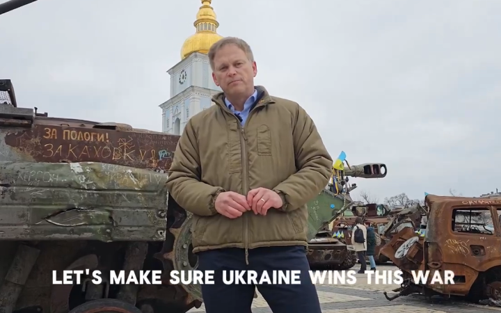 British Defence Secretary Grant Shapps in Kyiv urges West to help Ukraine win great war