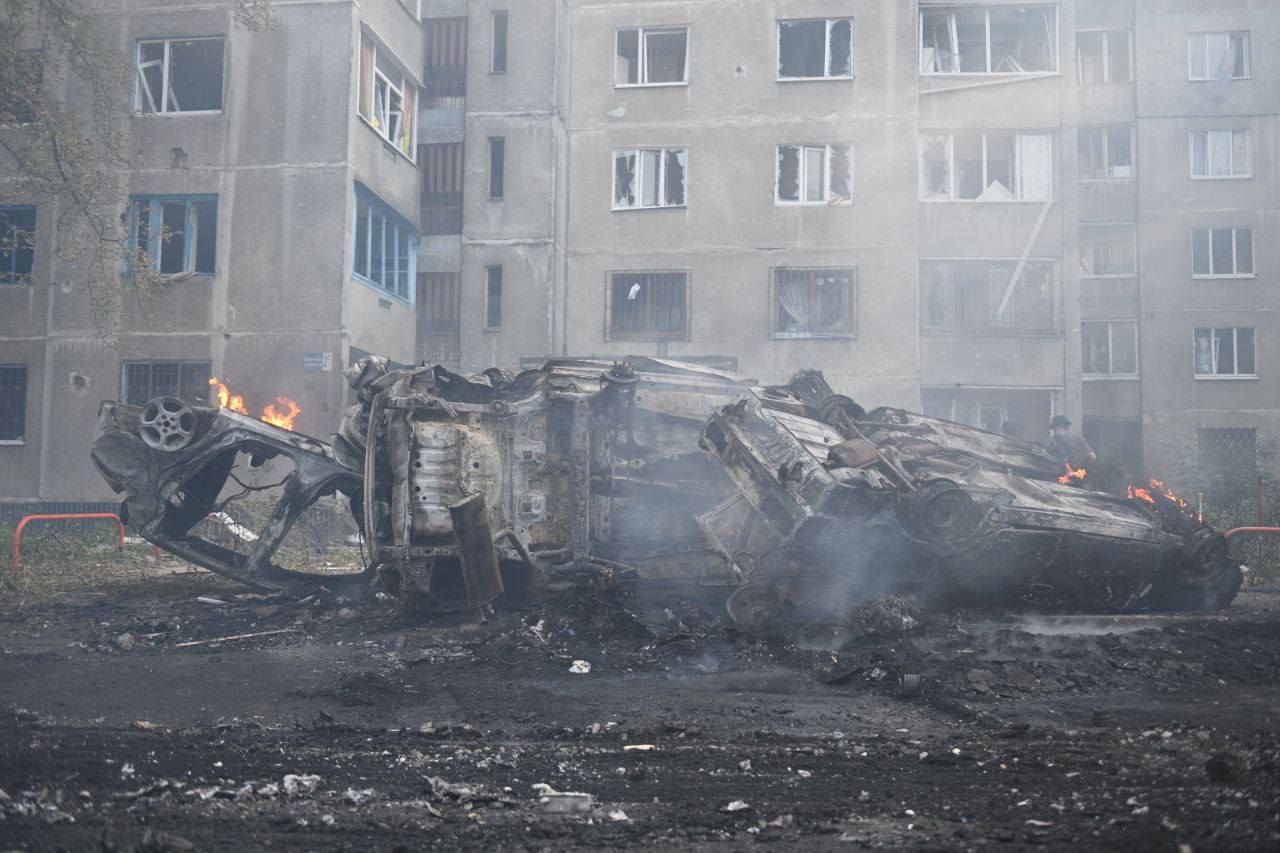 The shelling of Kharkiv on 30 August 2024