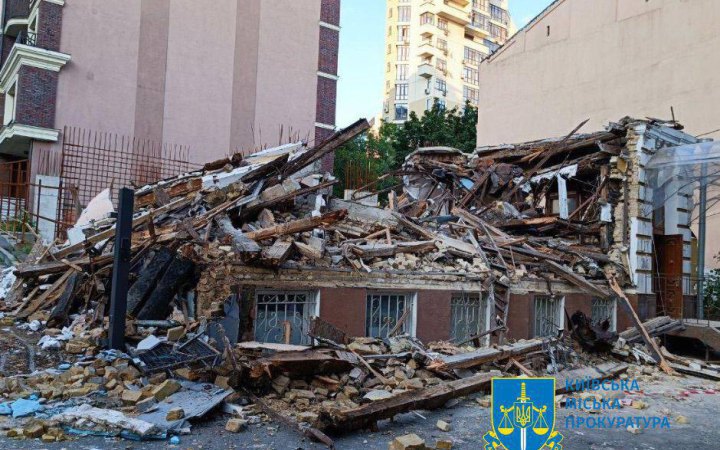 Prosecutor General's Office investigates demolition of historic Yevmeniy Zelenskyy House in Kyiv