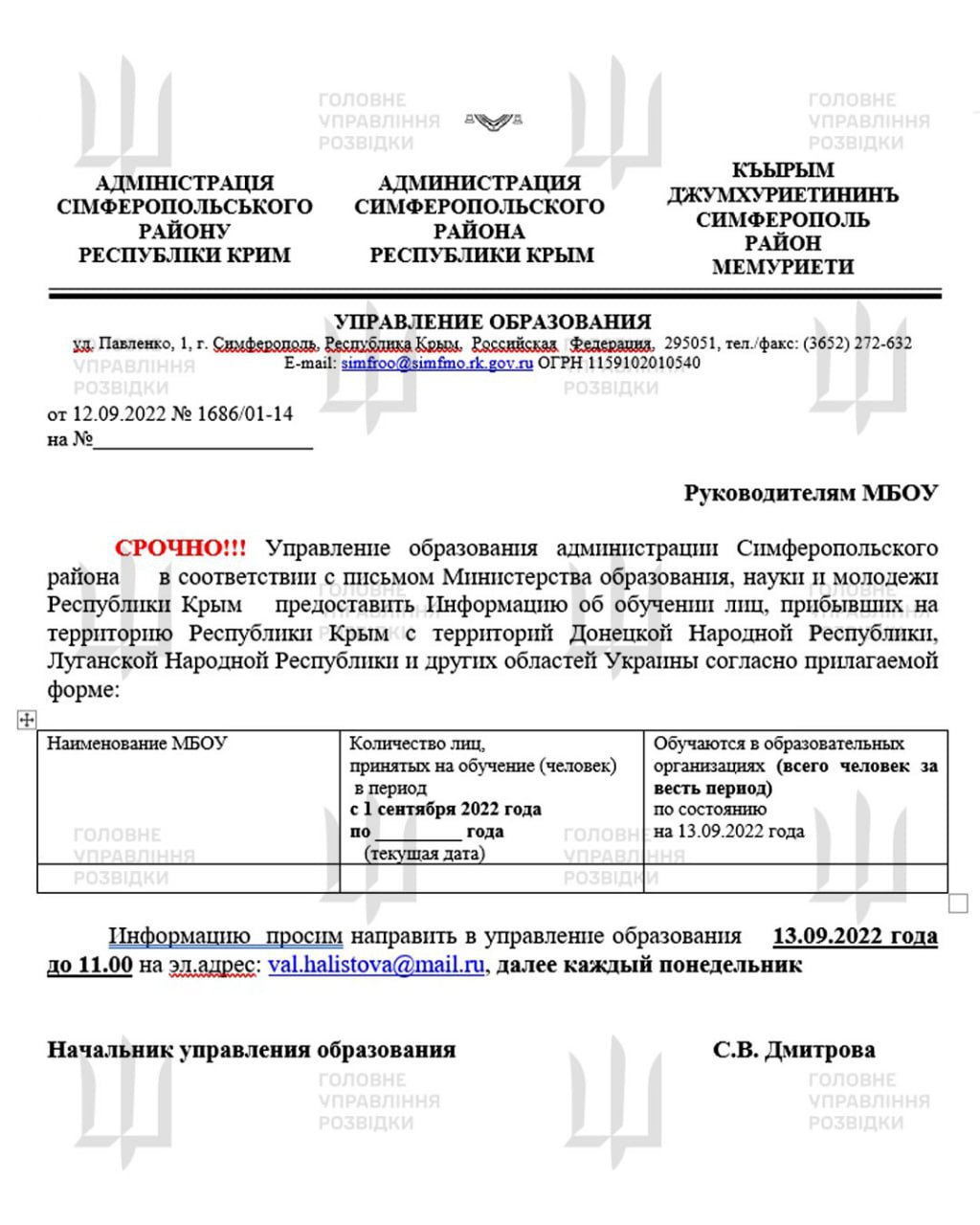 Evidence of Russia's abduction of Ukrainian children from temporarily occupied territories