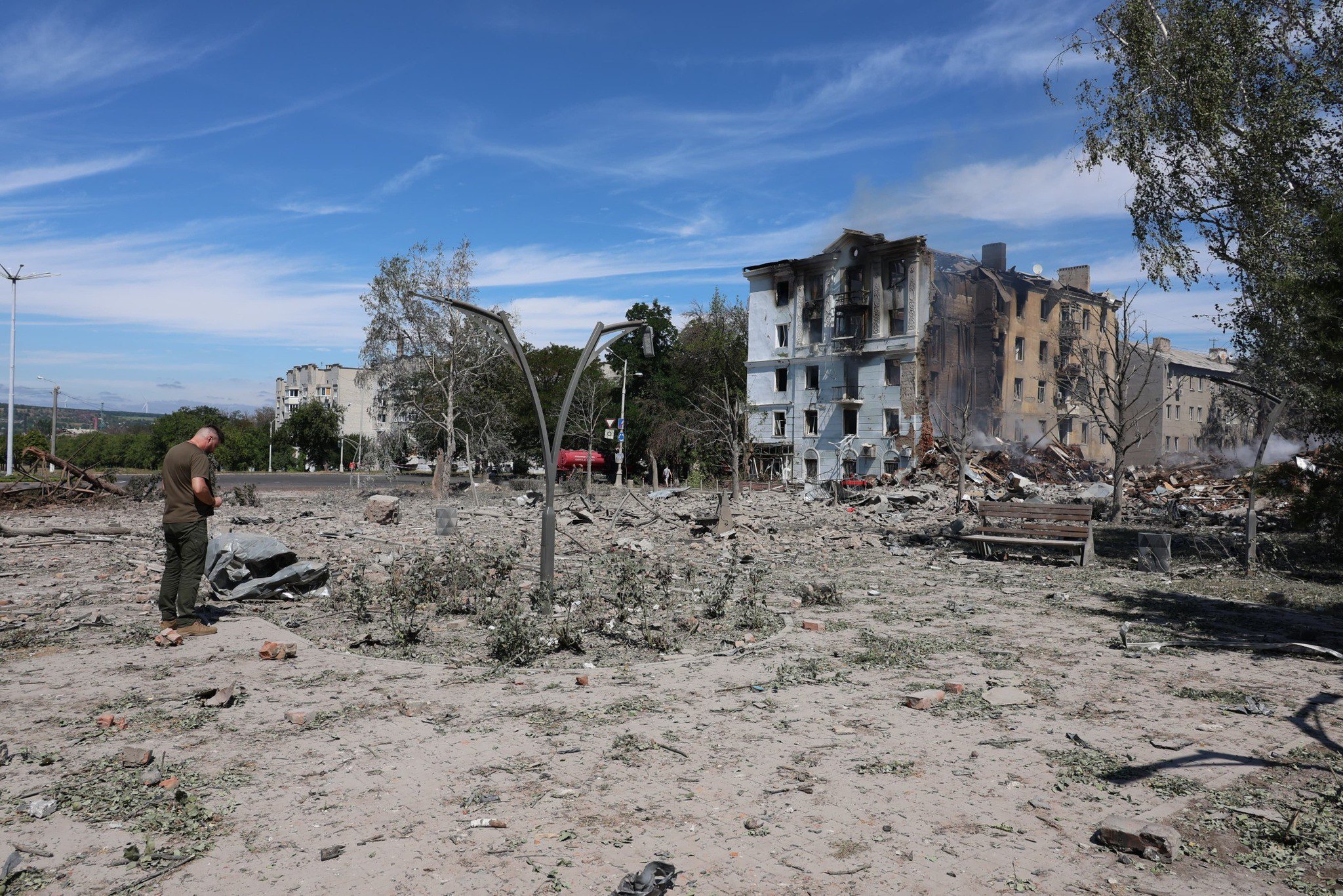 Consequences of the shelling of Kramatorsk, 31 July 2025