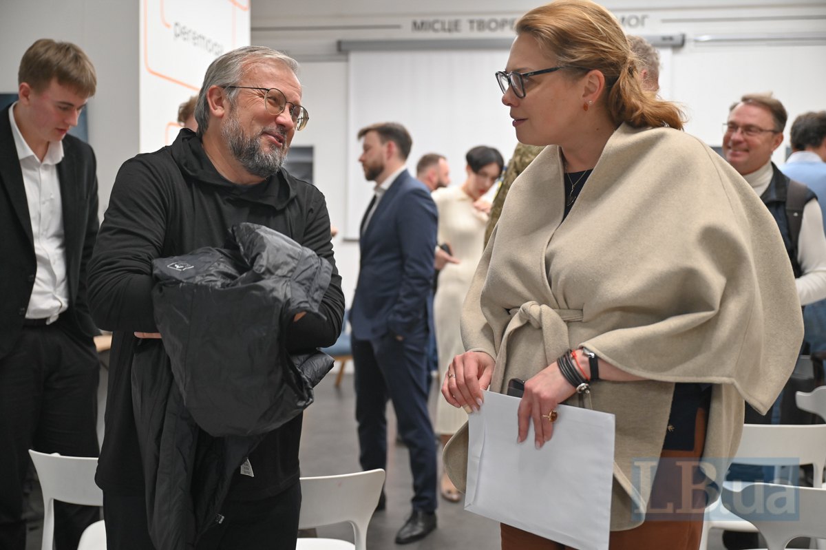 Kseniya Smirnova, Vice-Rector of Taras Shevchenko National University of Kyiv, and Archimandrite Kyrylo Hovorun