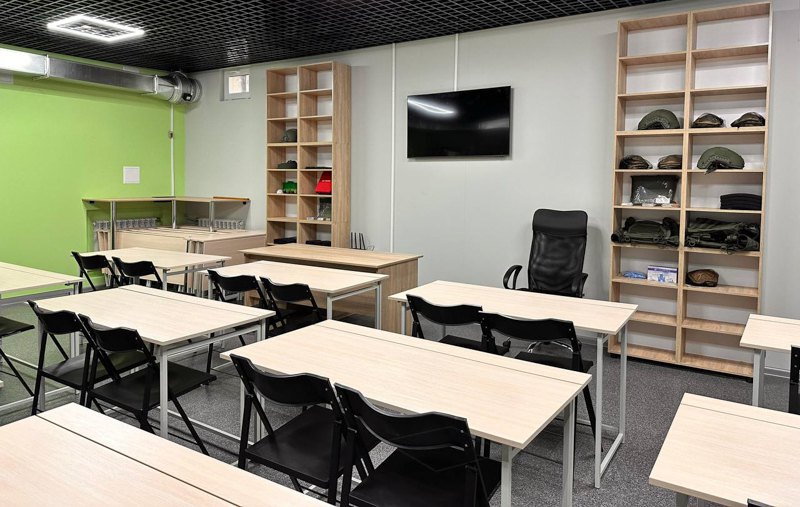 A centre where students are taught the subject ‘Defence of Ukraine’.