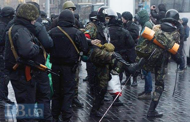 Georgy Toropovsky in Kyiv's Independence Square (Maidan)