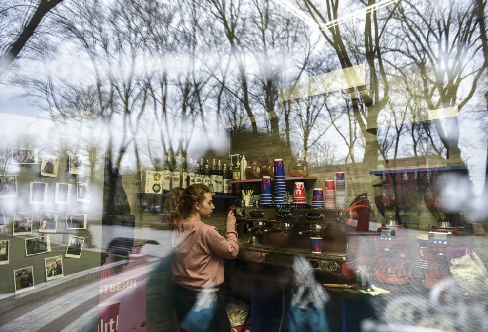 Cafe in the centre of Kyiv