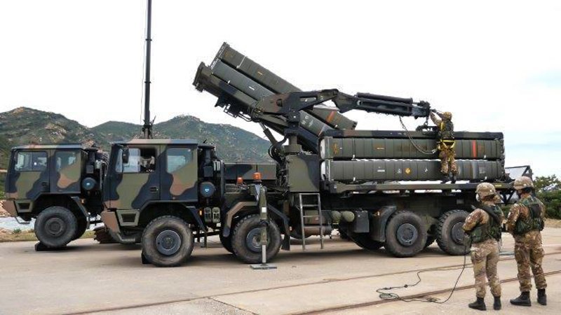 SAMP/T system of the 4th Anti-Air Artillery Regiment of the Italian Army.