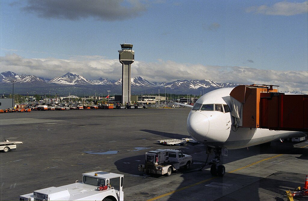Anchorage Airport, Alaska.