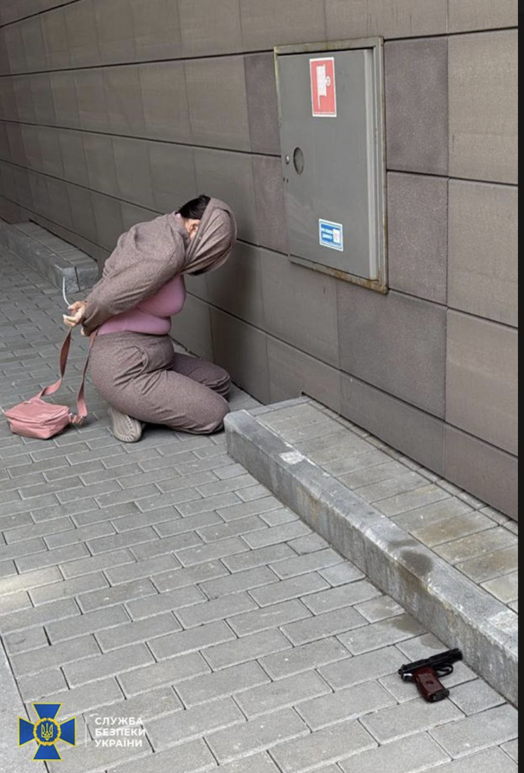 The attacker was detained at the scene.
