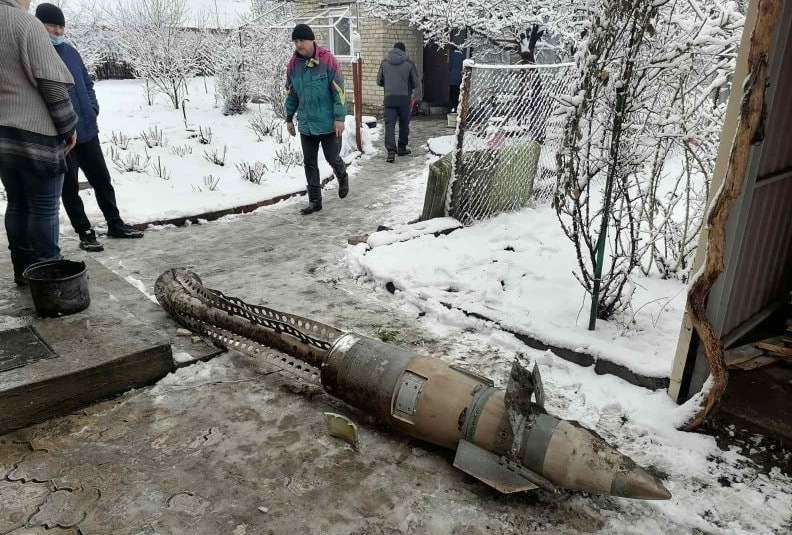 Russians targeted Pokrovsk in Donetsk Region on 3 March 2022 with cluster munitions from Tornado-S multiple rocket launchers