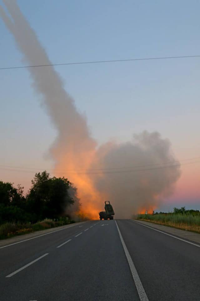 Working HIMARS, Zaporizhzhya Region