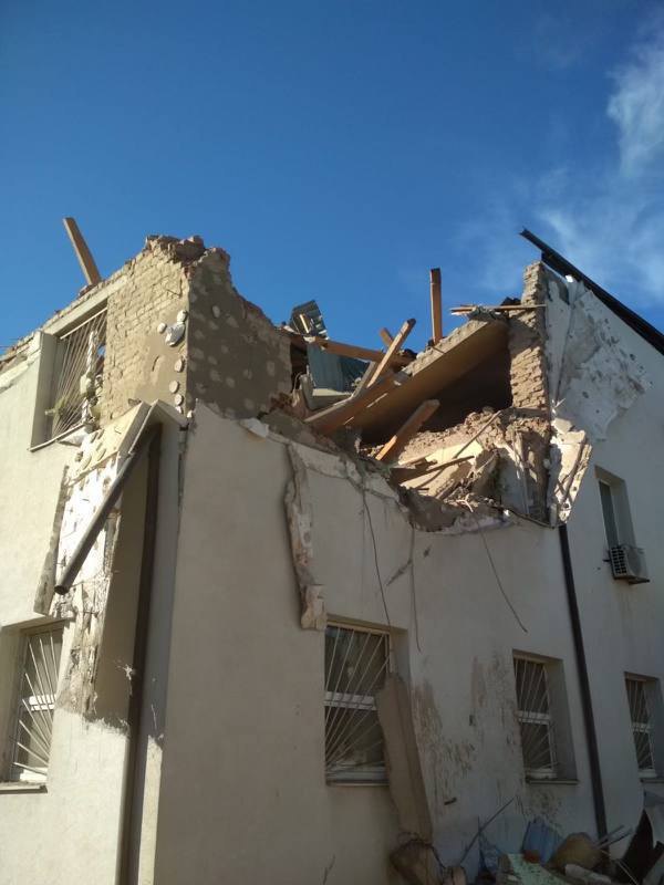Destruction of the Institute building