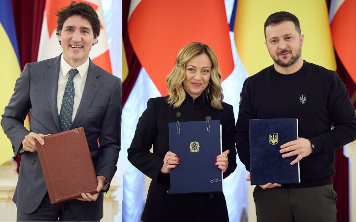 Ukraine signs security agreements with Italy, Canada