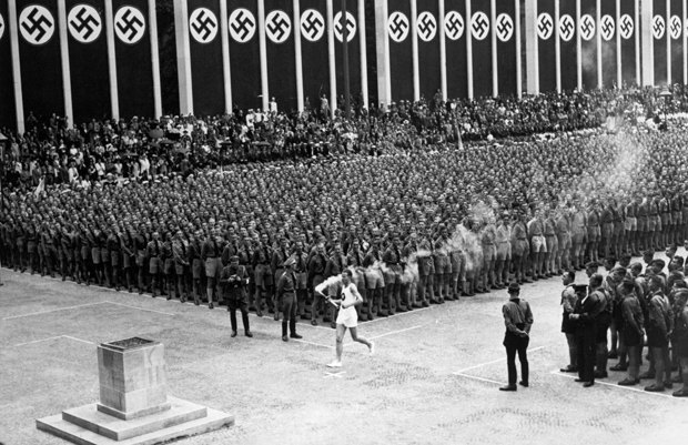 The opening of the 11th Summer Olympic Games in Berlin, 1 August 1936