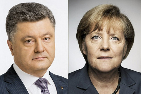 Merkel to Poroshenko: nothing about Ukraine without Ukraine