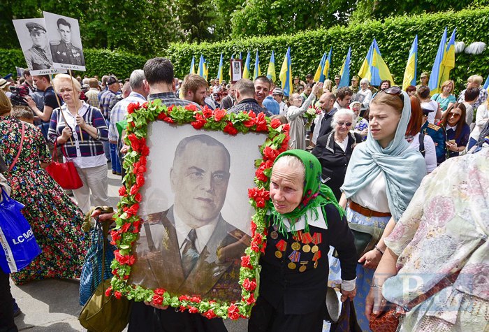 On Victory Day in Kyiv, 9 May, 2018.