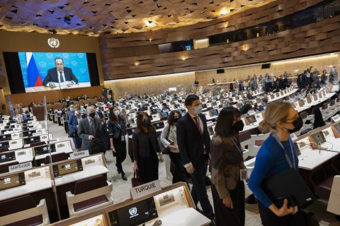 Démarche for Lavrov: EU and allies diplomats left the room during speech of Russian Minister of Foreign Affairs in Geneva