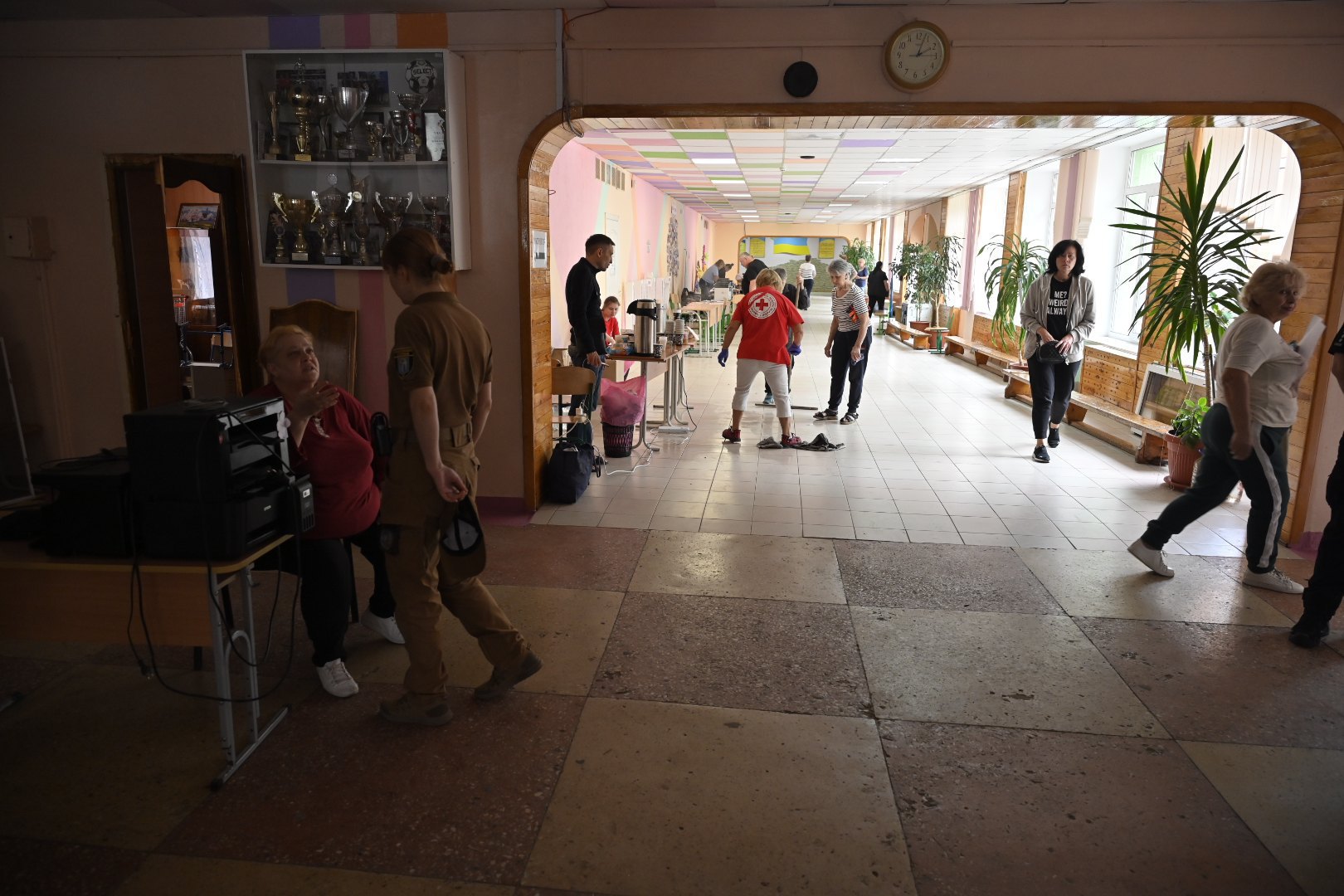 Atmosphere inside the school