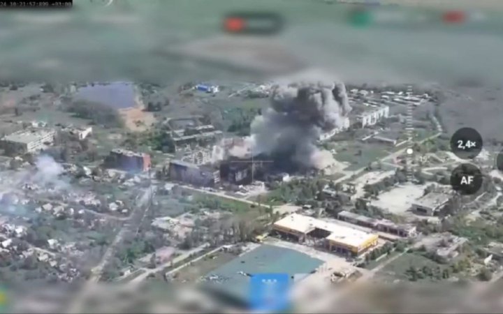 A Ukrainian strike on Russian personnel.