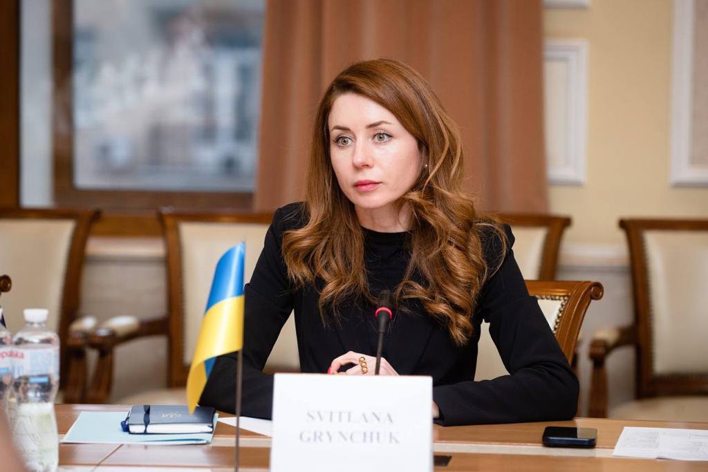 Deputy Minister of Energy Svitlana Hrynchuk