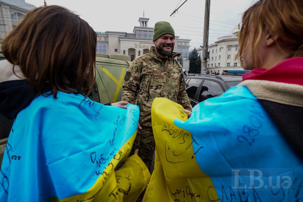 The first day of Kherson's liberation.